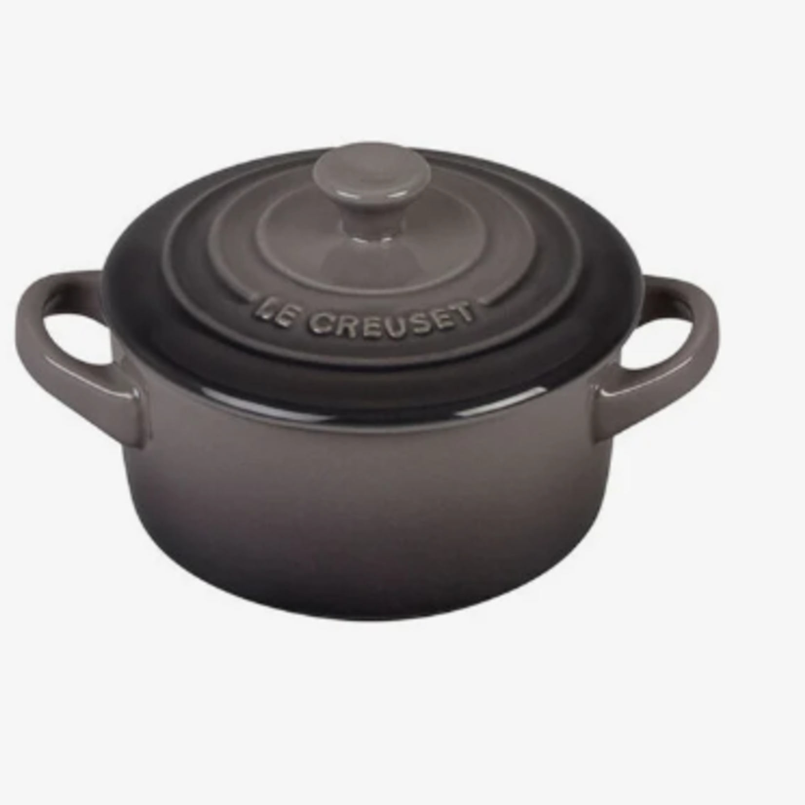 Le Creuset Mini Round Cocotte - Oyster - 14 oz.