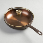 Smithey Ironware Smithey No. 11 Deep Skillet + Glass Lid