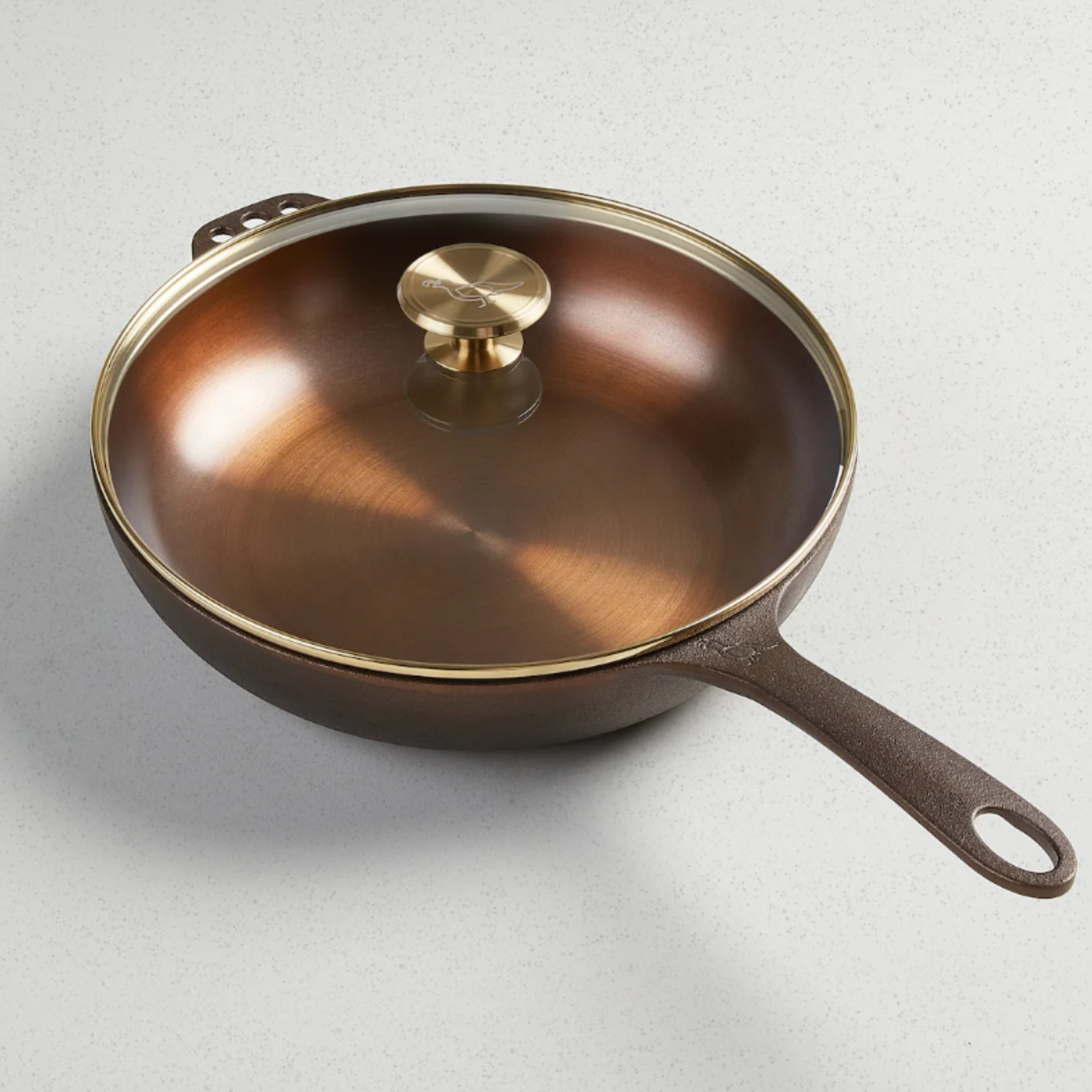 Smithey Ironware Smithey No. 11 Deep Skillet + Glass Lid