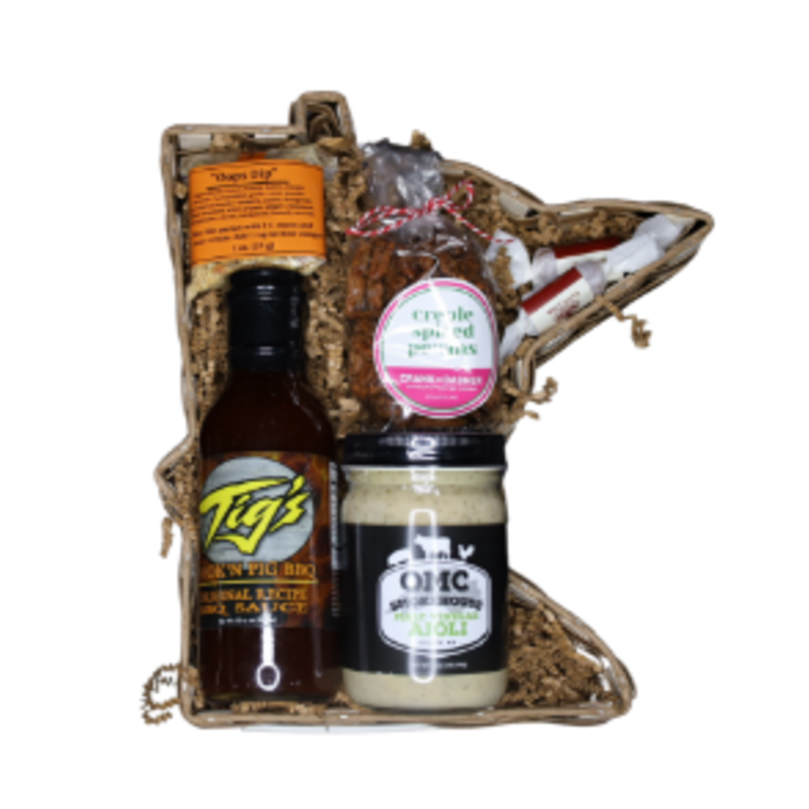 Medium MN Shaped Gift Basket, OMC (12") | Duluth Kitchen Co