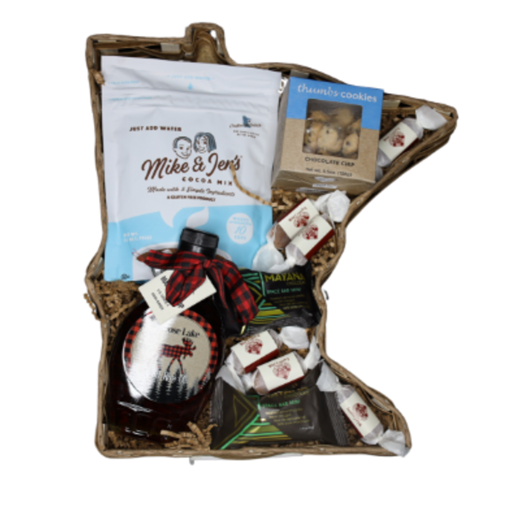 Large MN Shaped Gift Basket, Mike & Jen's (14") | Duluth Kitchen Co