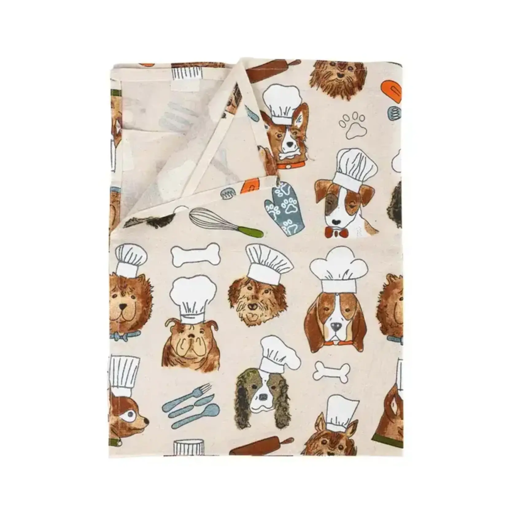 Ten Thousand Villages Dog Chefs Tea Towel