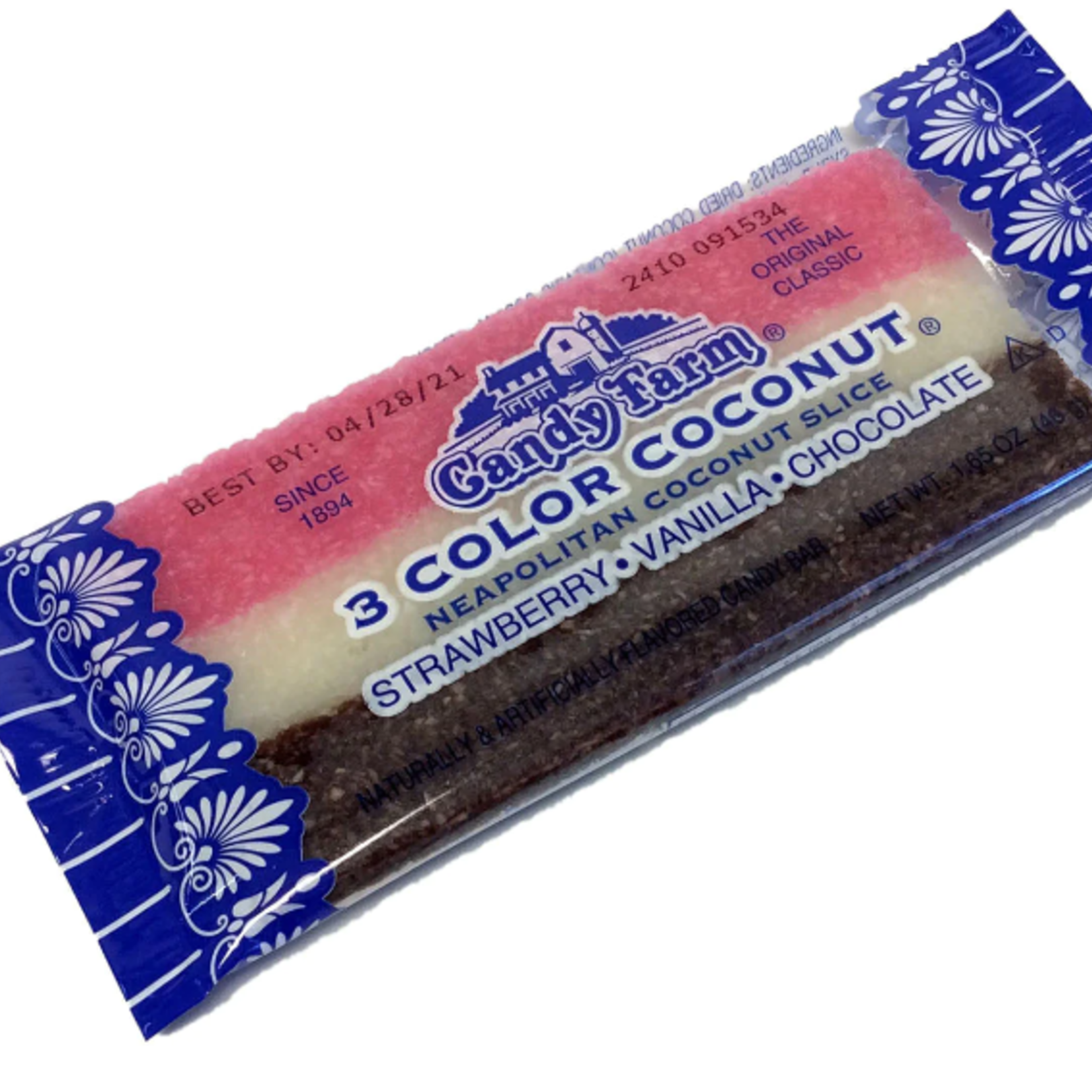 Grandpa Joes Coconut Slice Bar - single