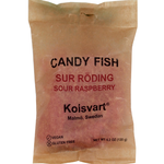 Great Ciao KOLSVART SourRoding Sour Raspberry candy fish, 4.2 oz
