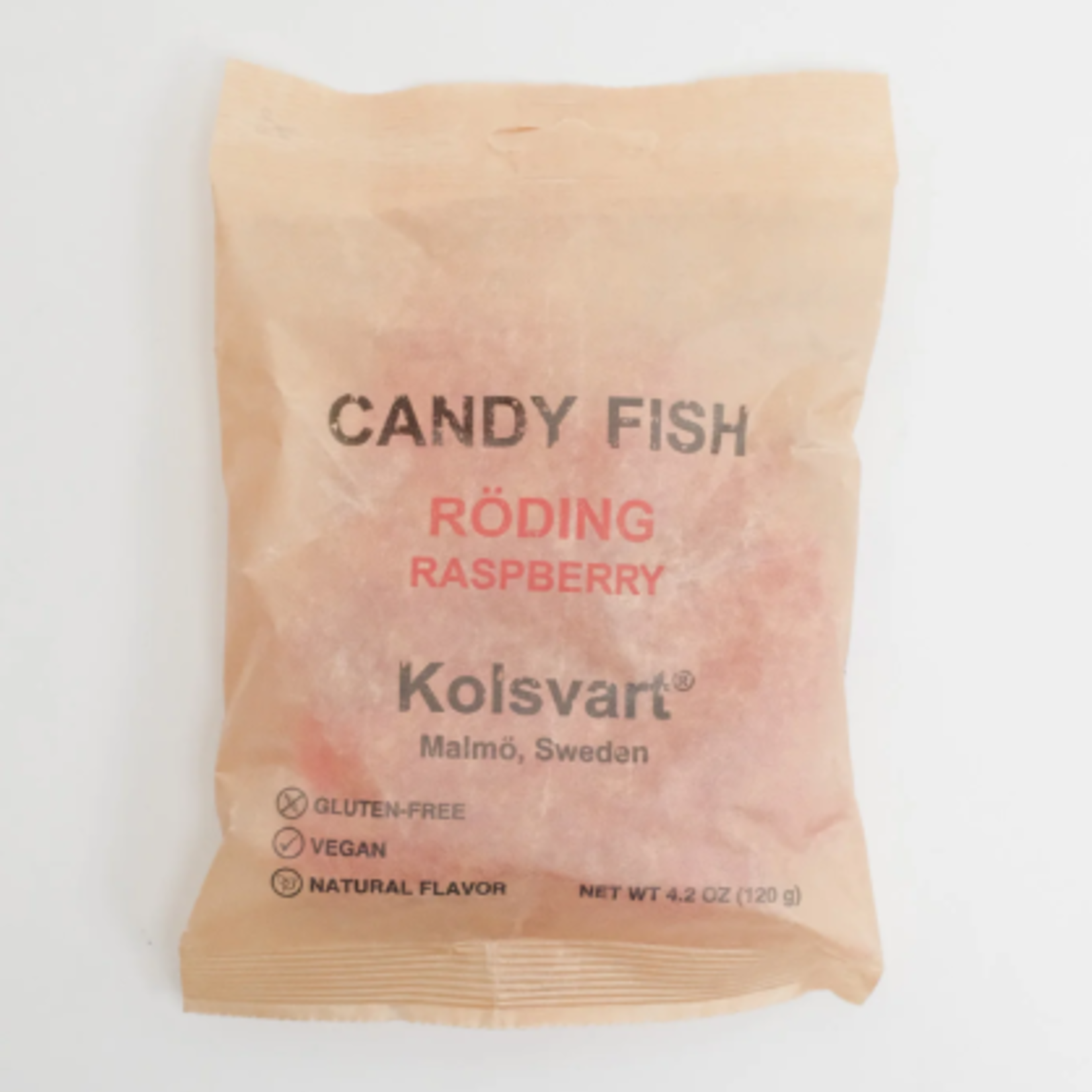 Great Ciao KOLSVART Roding Raspberry candy fish, 4.2 oz