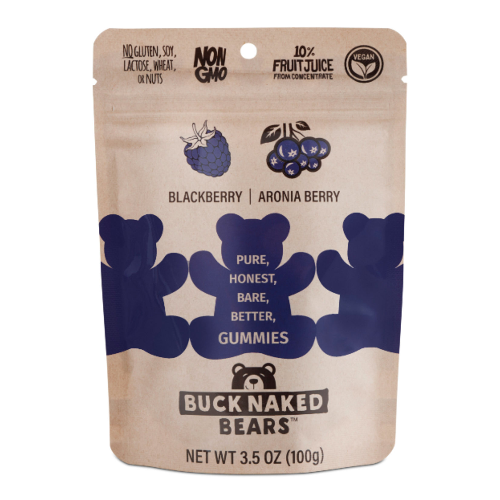Buck Naked Bears Blackberry Aronia Berry Bears