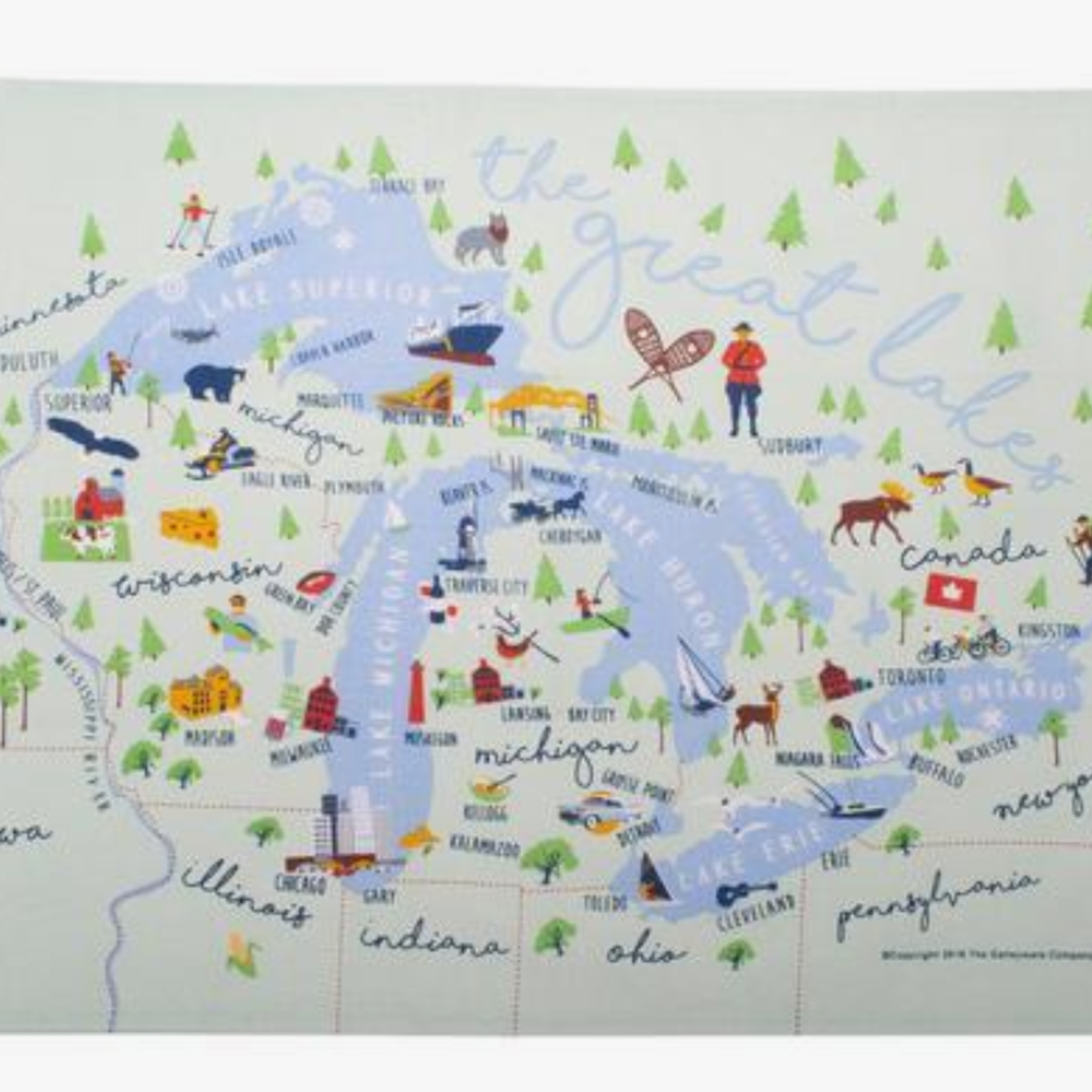 Galleyware Great Lakes Tea Towel