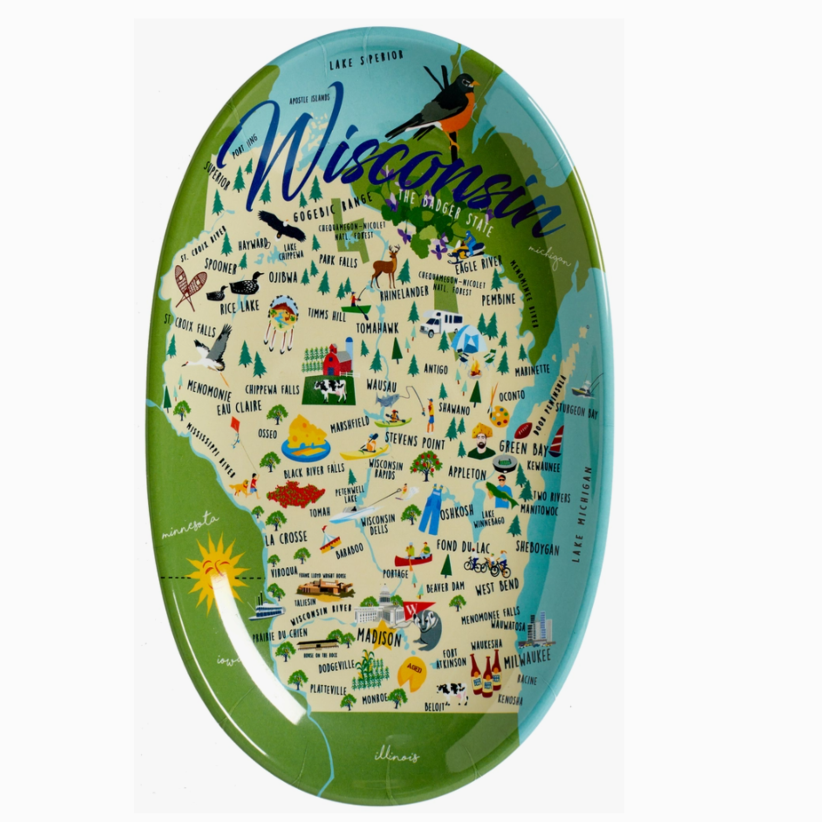 Galleyware Wisconsin 8.5" Tidbit Tray | Galleyware