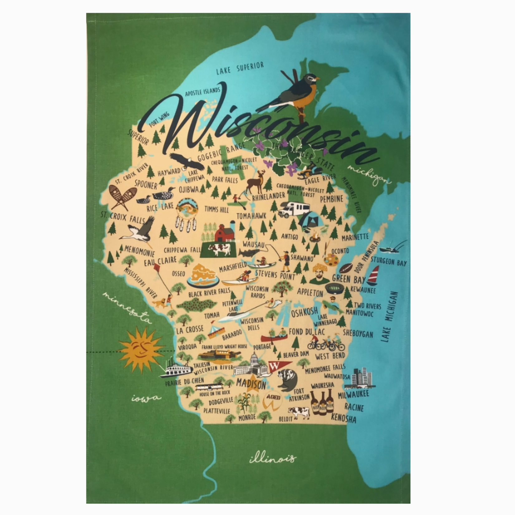 Galleyware Wisconsin Swedish Towel | Galleyware