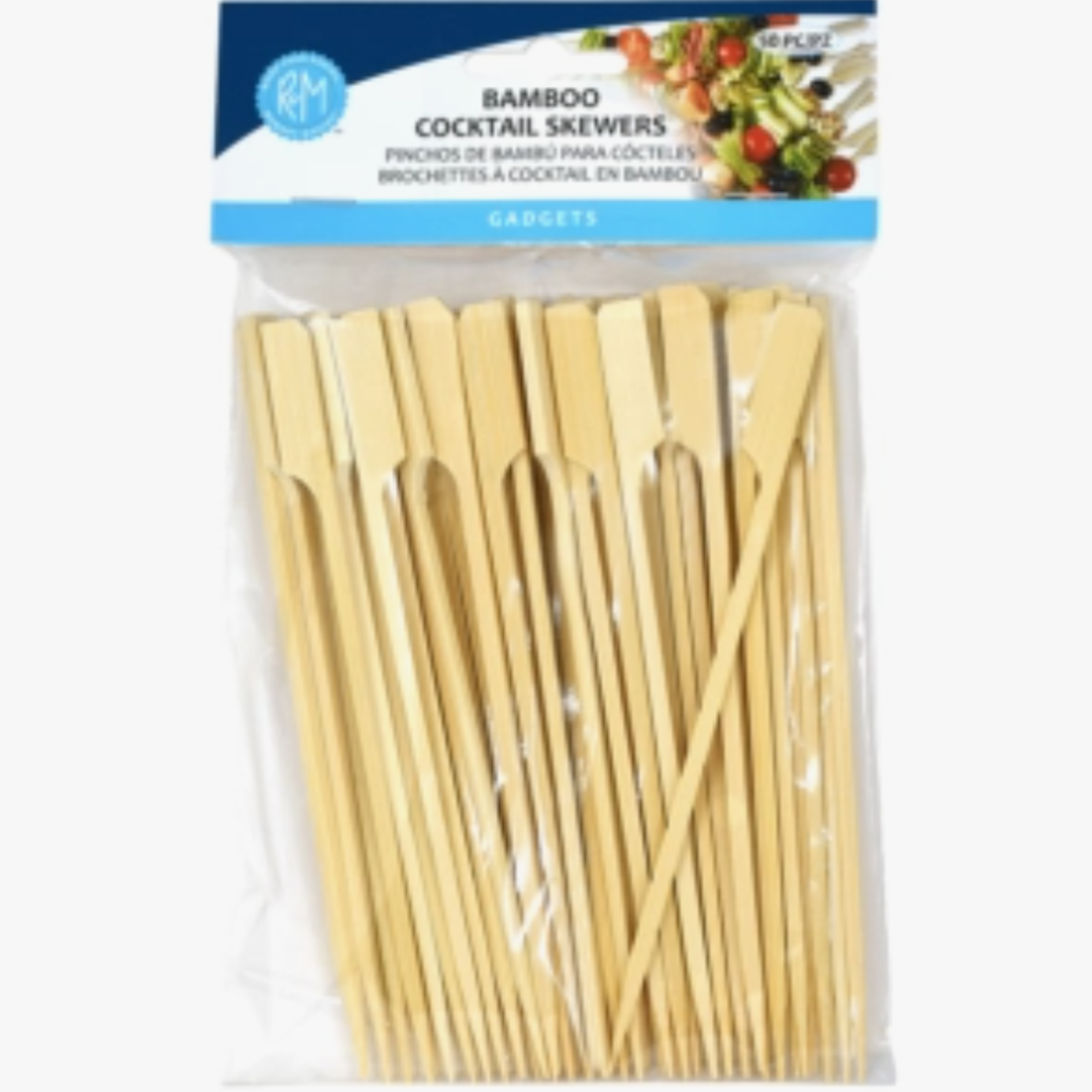 R&M International Bamboo Cocktail Skewers set/50