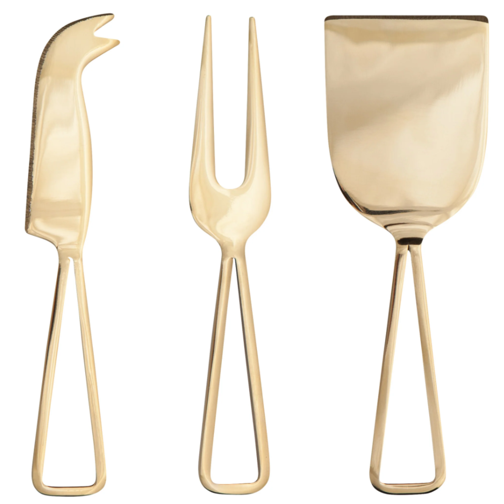 Now Designs Cheese Knives Set/3 - Gold