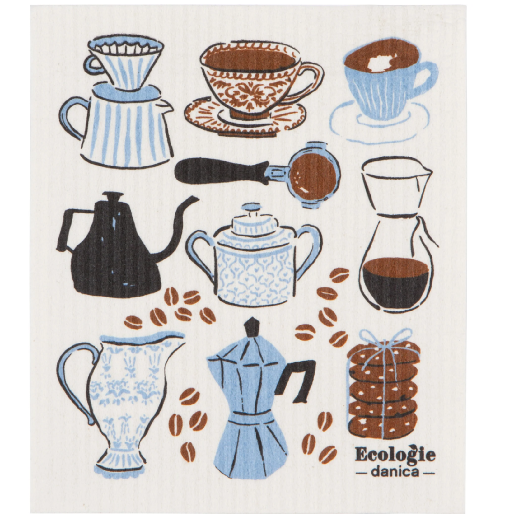 Danica Brands Swedish Dishcloth - Coffee Break | Danica Brands