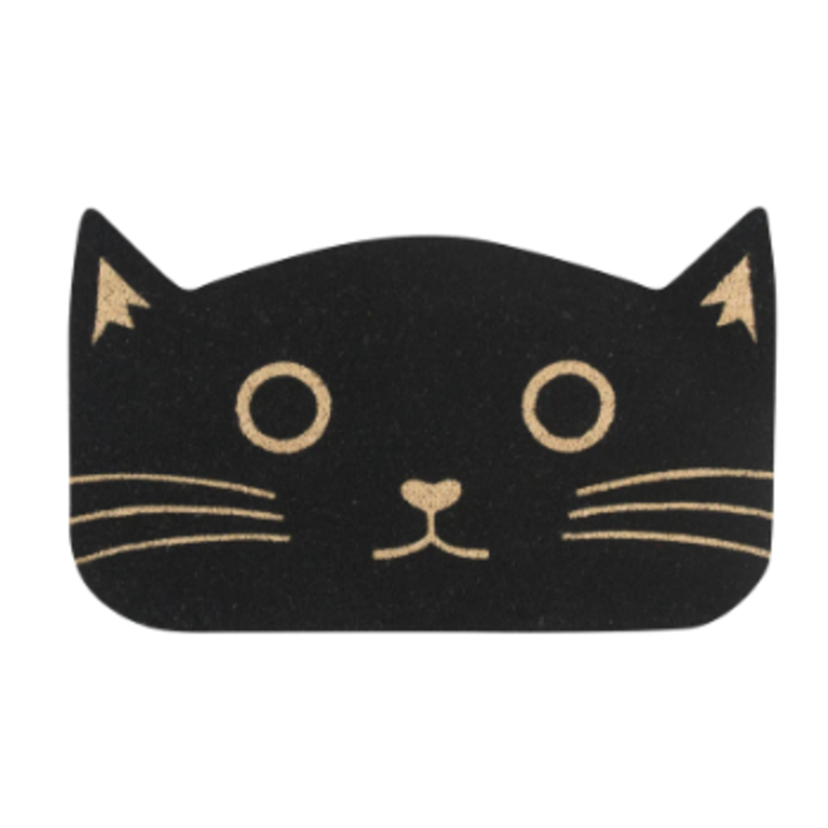 Danica Brands Doormat - Shaped Black Cat | Danica Brands