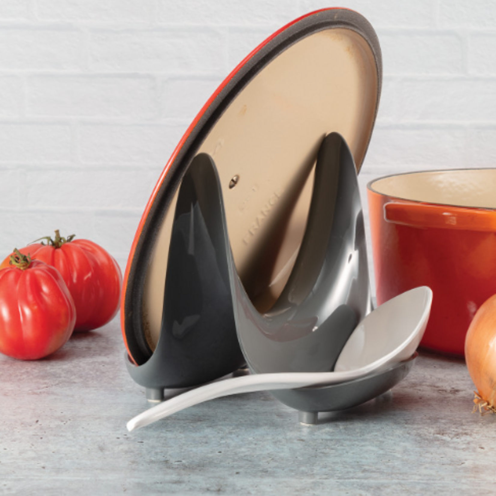 Pot Lid Stand, Black | Gourmac