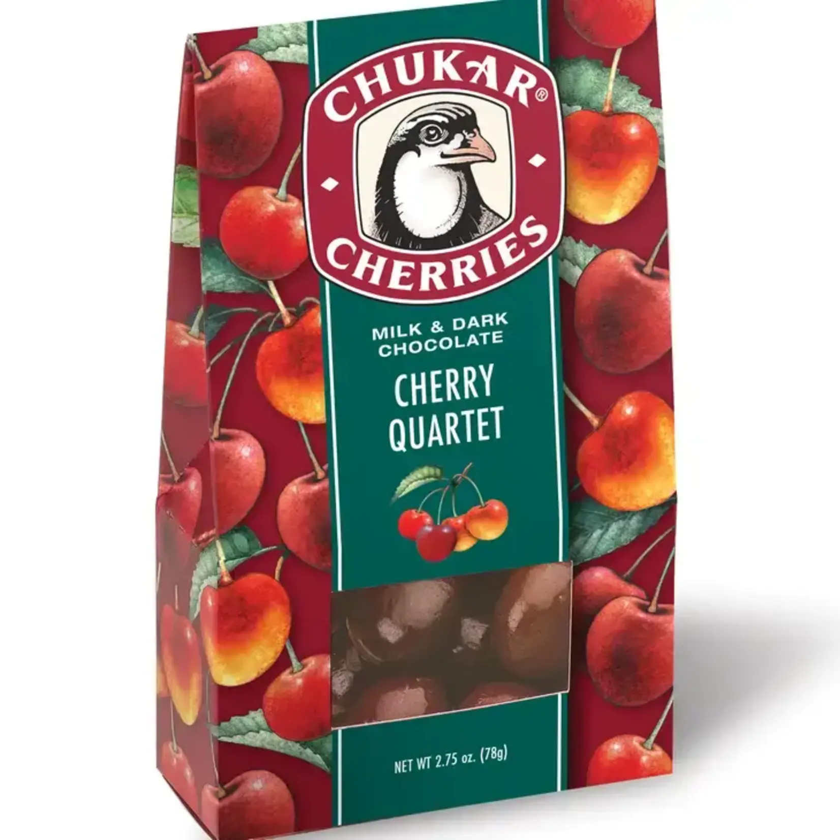 Chukar Cherry Company 2.75 oz Cherry Quartet - Milk and Dark Chocolate