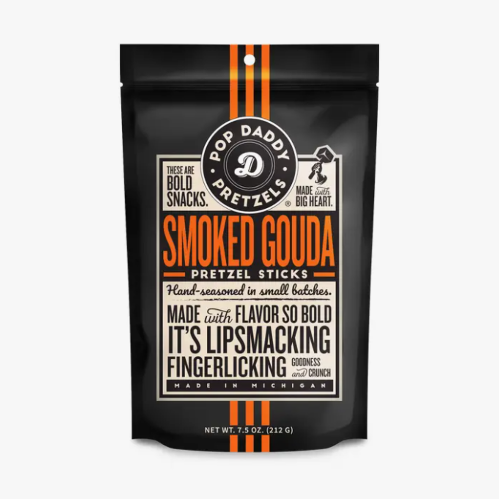 Pop Daddy Snacks Pop Daddy – Smoked Gouda Seasoned Pretzels 7.5oz