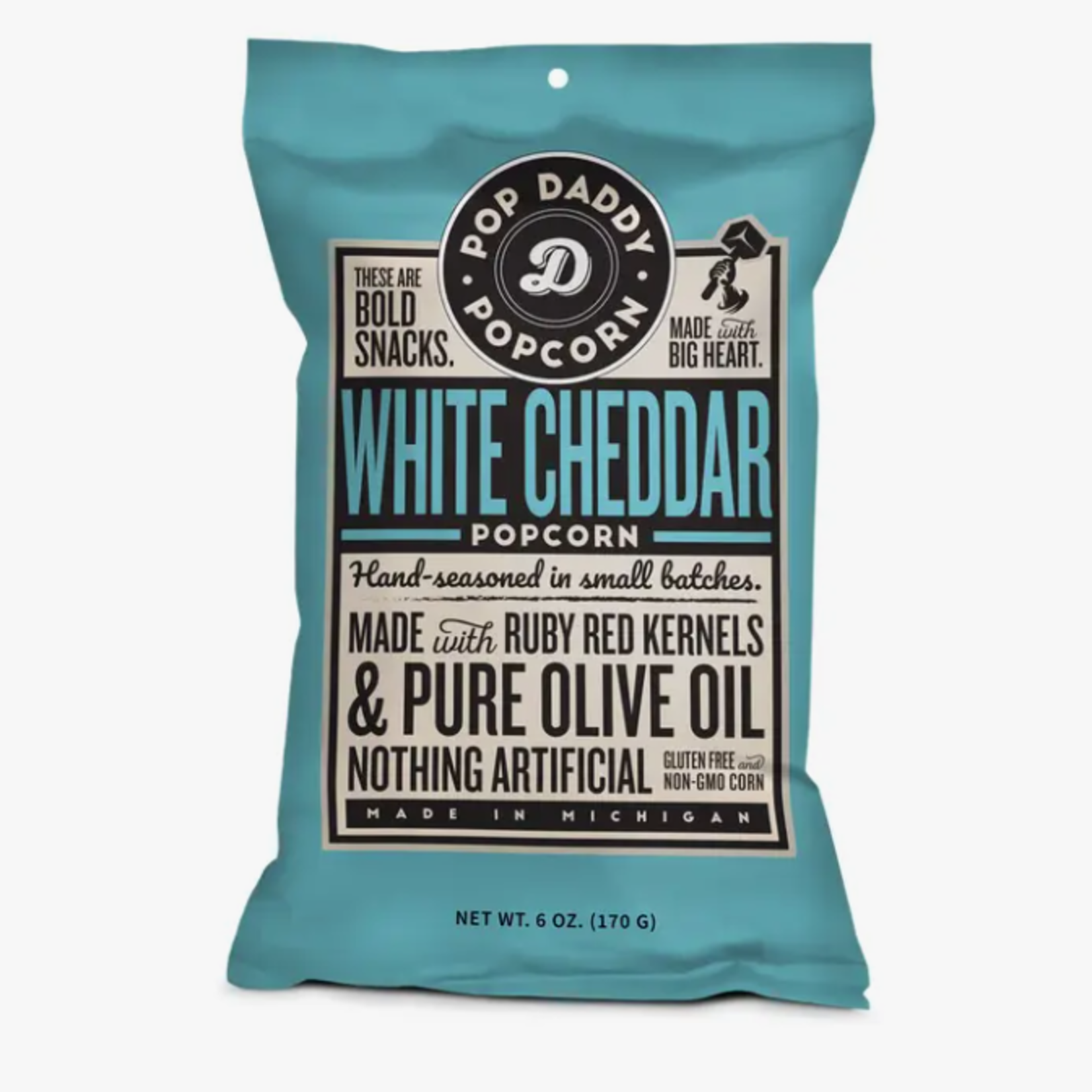 Pop Daddy Snacks Pop Daddy – Real White Cheddar Flavored Popcorn 6.0oz