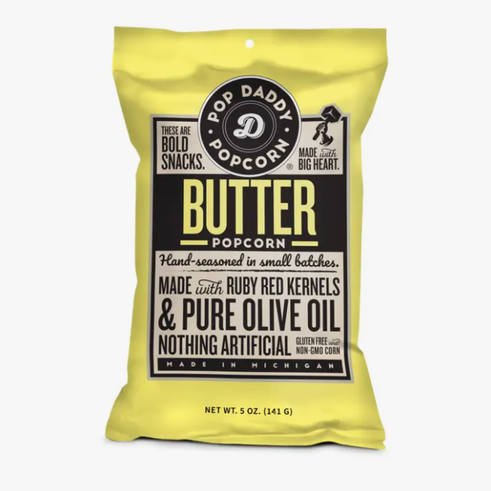 Pop Daddy Snacks Flavored Popcorn - 5oz - Natural Butter