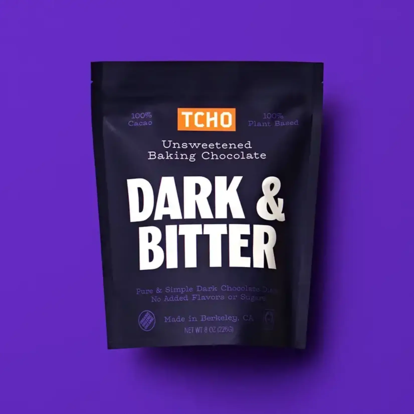 TCHO Dark & Bitter, 100% Unsweetened Baking Chocolate