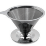 London Sip Stainless Steel Reusable Filter & Coffee Dripper, 1-4 Cup