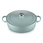 Le Creuset Signature Round Wide Oven - Sea Salt, 6.75 qt.