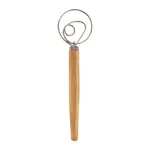 RSVP Olive Wood Swedish Dough Whisk | RSVP