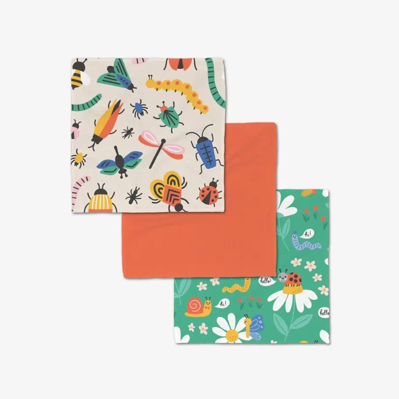 Geometry Bugs Luxe Washcloth Set | Geometry
