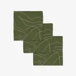 Geometry Olive Martini Luxe Washcloth Set | Geometry