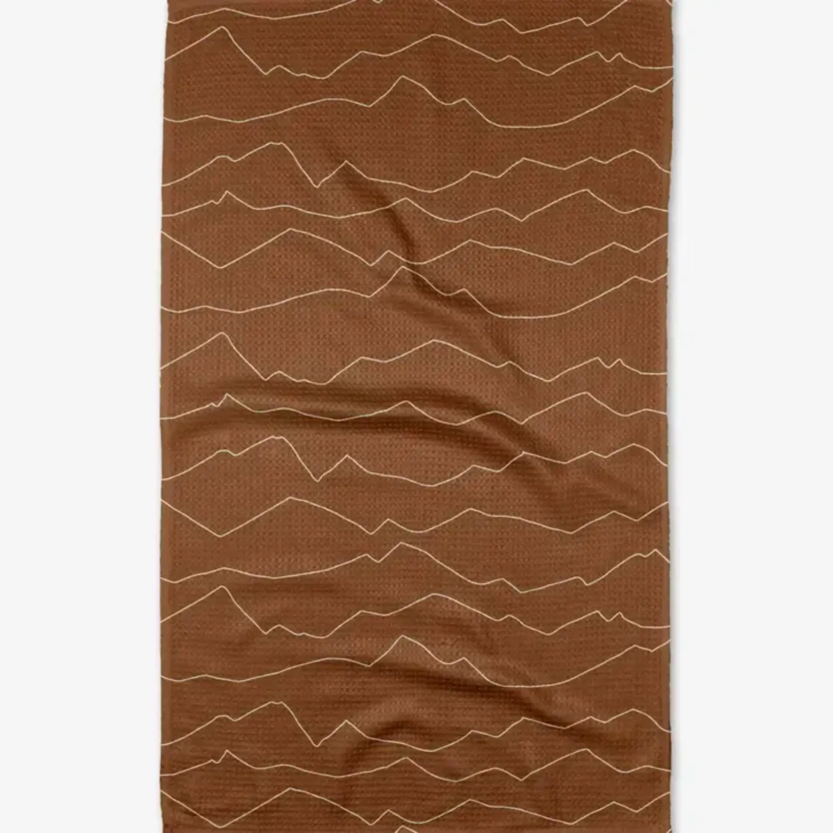 Geometry Lined Mountains Tea Towel | Geometry