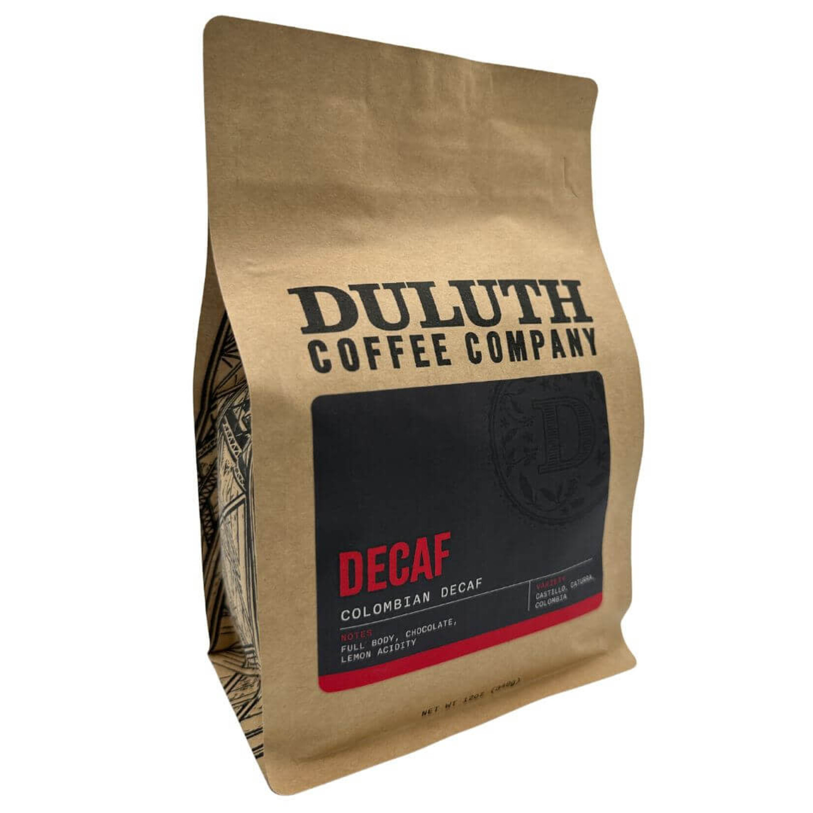 Duluth Coffee Company Colombian Decaf 12oz Whole Bean