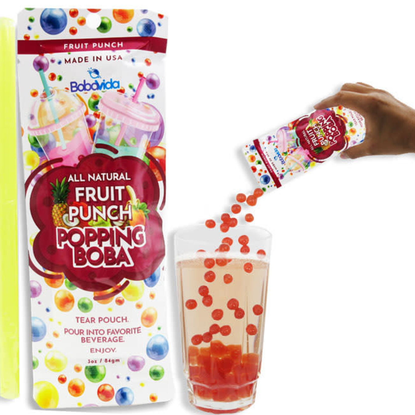 Popping Boba Single Serve - Fruit Punch