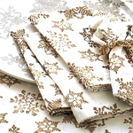 Tag Napkin Set/4 - Snowflake White Multi | Tag