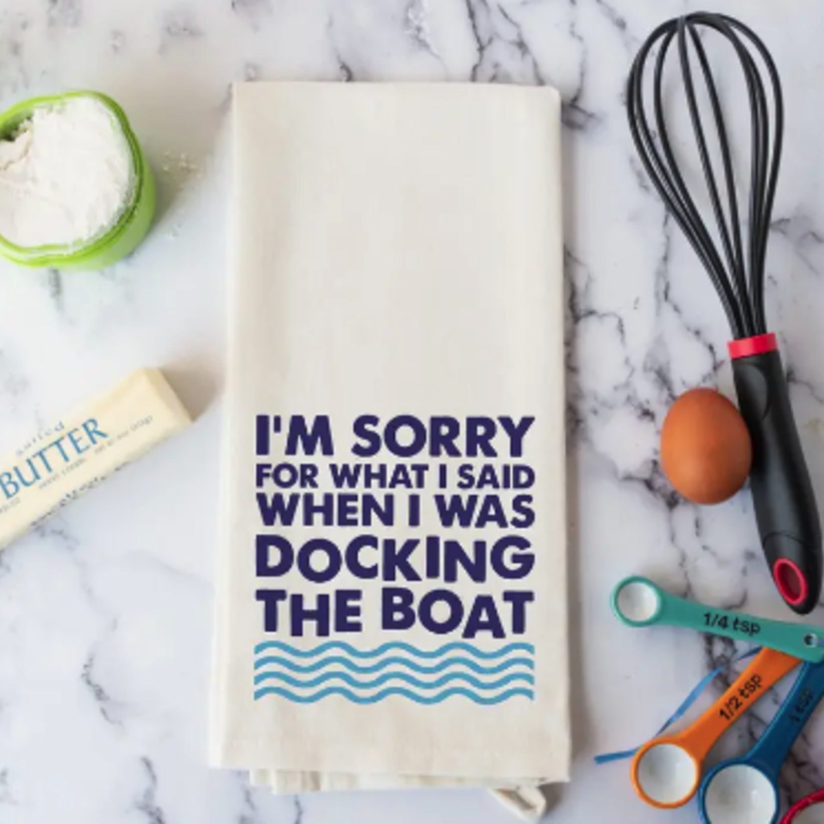 Docking the Boat, Towel | The Lillie Pad