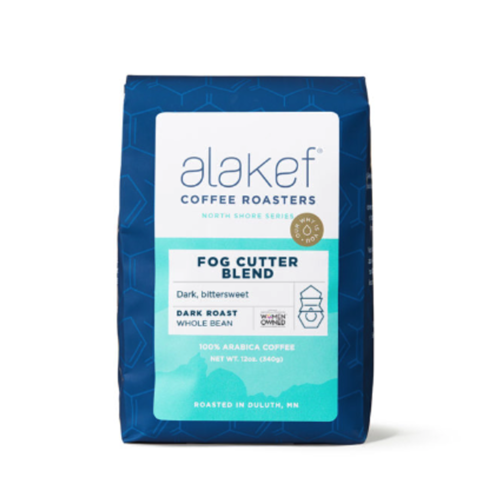 Alakef Coffee Fog Cutter Blend, Whole Bean 12oz