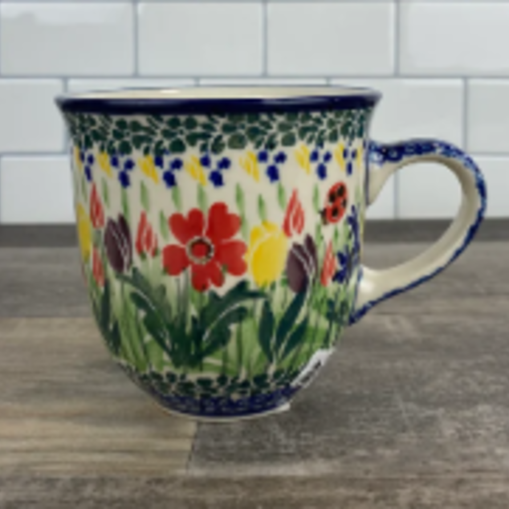 Polish Pottery Polish Teacup 10 oz - UNIKAT, Spring | Polish Pottery