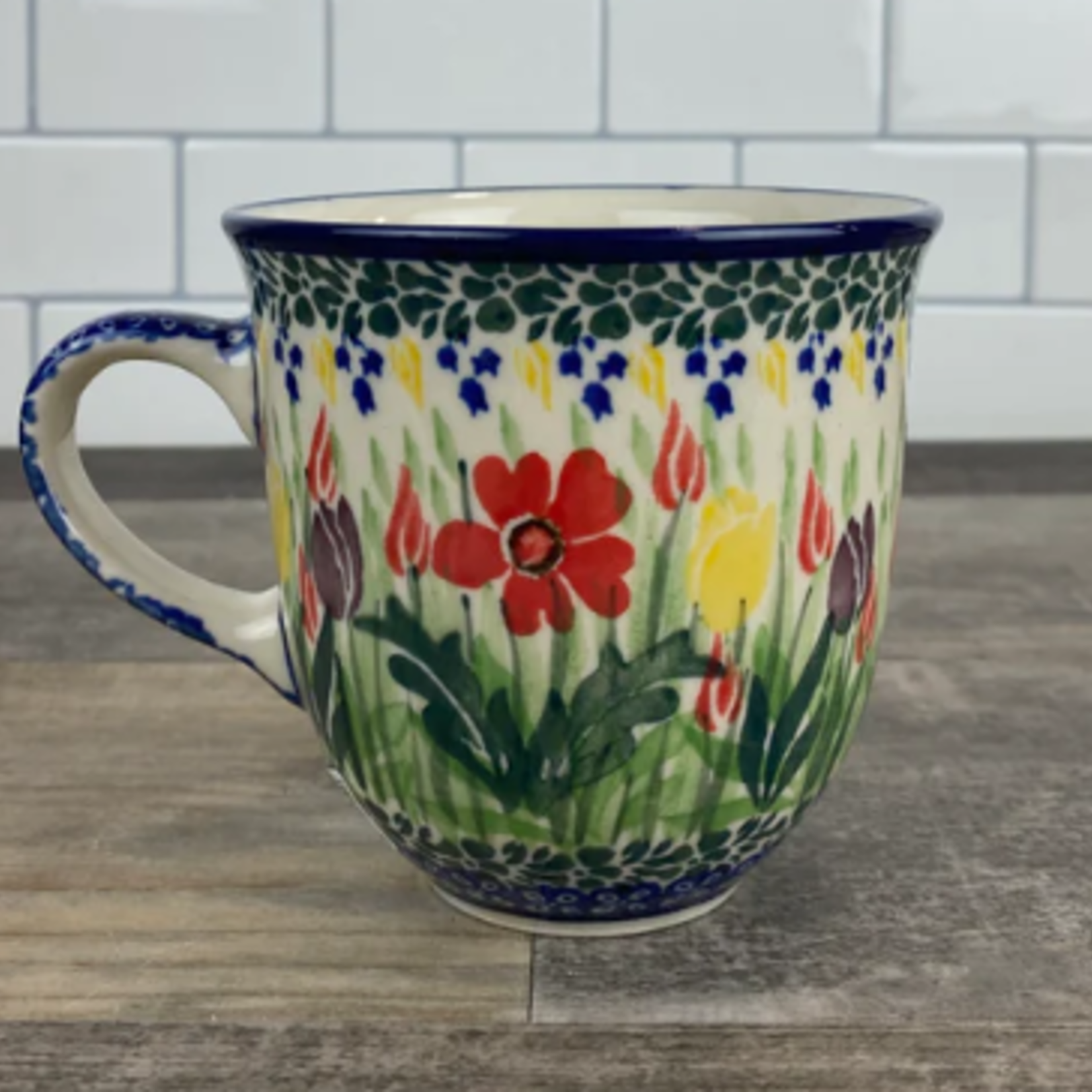 Polish Pottery Polish Teacup 10 oz - UNIKAT, Spring | Polish Pottery