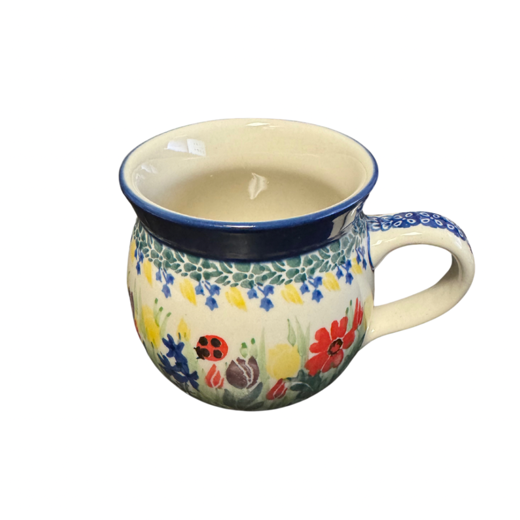Polish Pottery Bubble Mug 12 oz UNIKAT, Spring | Polish Pottery