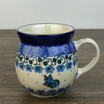 European Design Imports Inc. Polish Pottery Bubble Mug 7 oz, Butterfly
