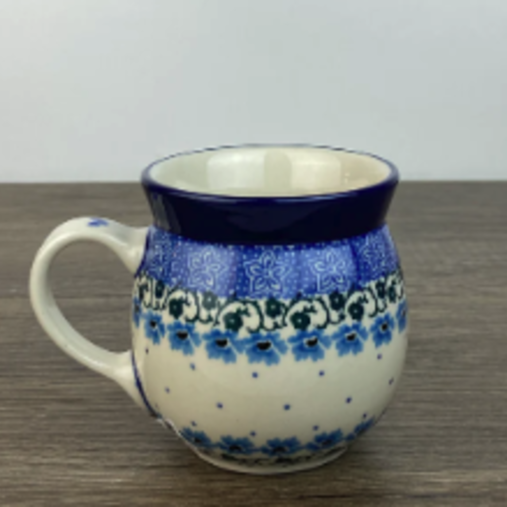 Polish Pottery Bubble Mug 7 oz, Butterfly | Polish Pottery