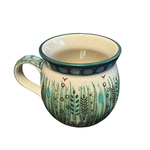 Polish Pottery Bubble Mug 12 oz, Summer at the Farm | Polish Pottery