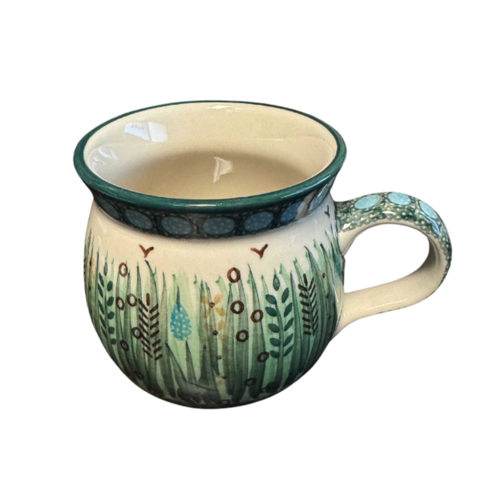 Polish Pottery Bubble Mug 12 oz, Summer at the Farm | Polish Pottery