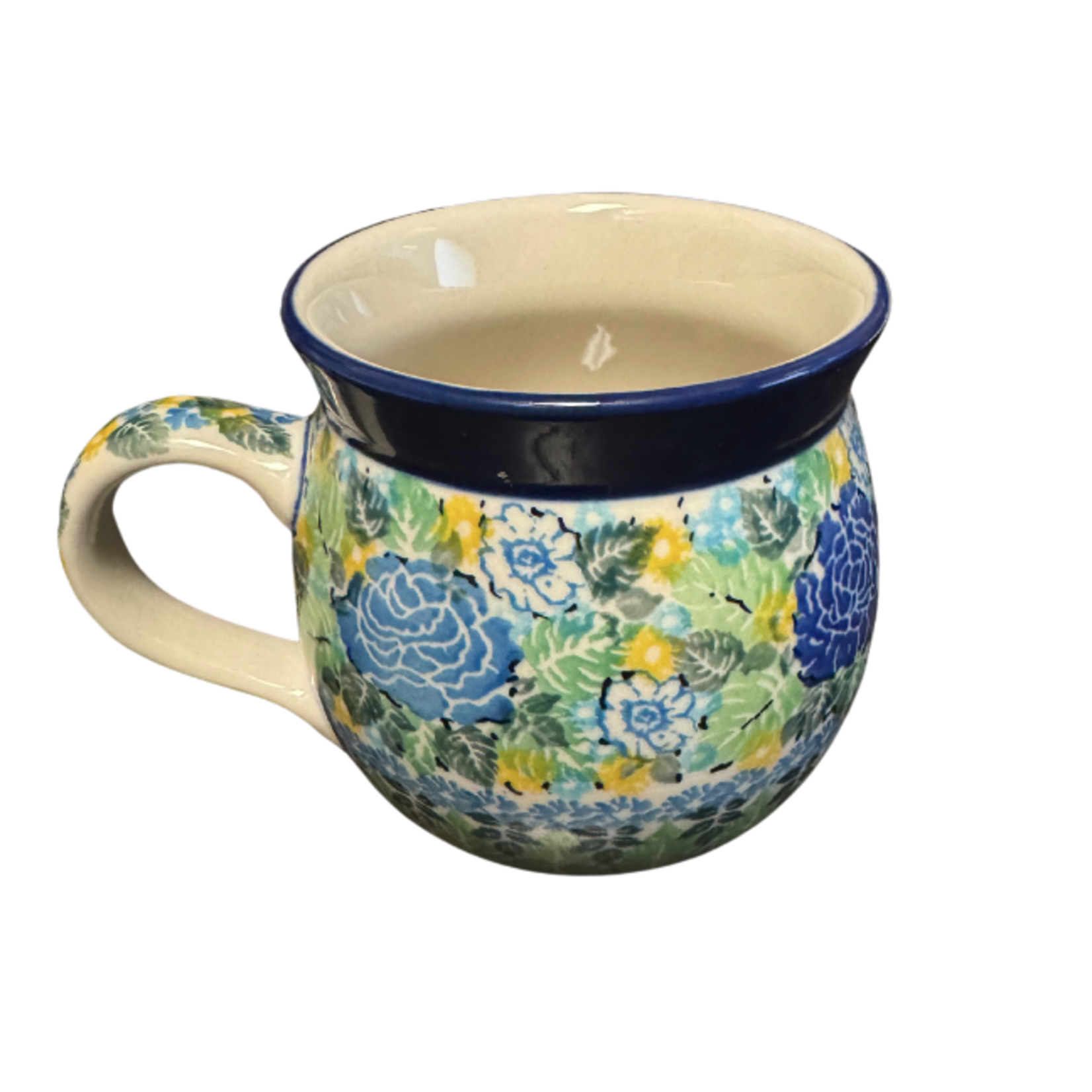 Polish Pottery Bubble Mug 12 oz UNIKAT, Garden | Polish Pottery
