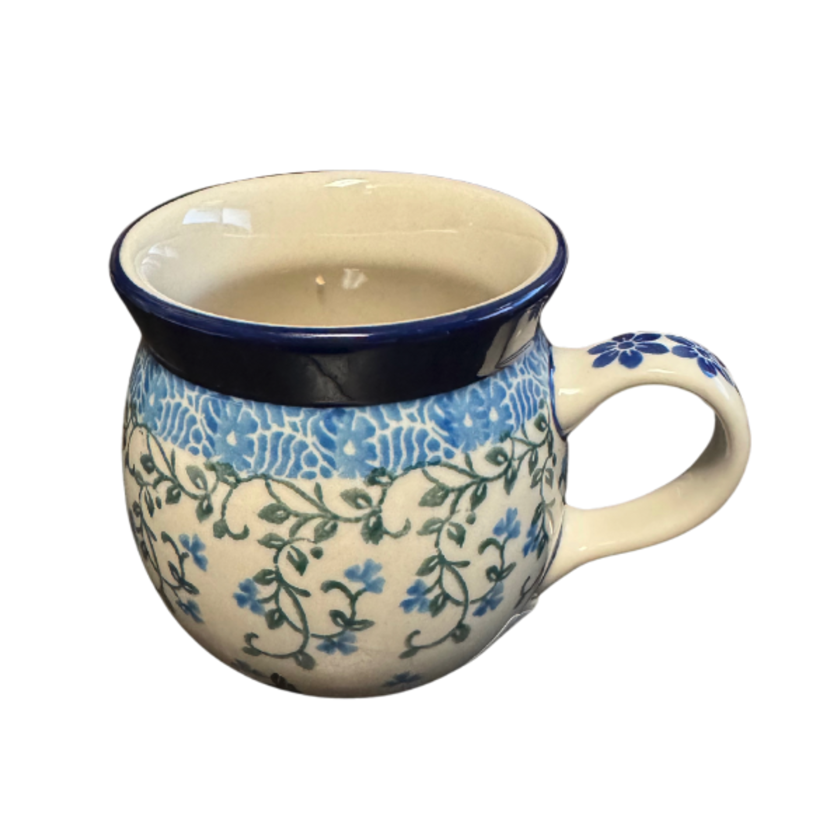 Polish Pottery Bubble Mug 7 oz, Vines | Polish Pottery