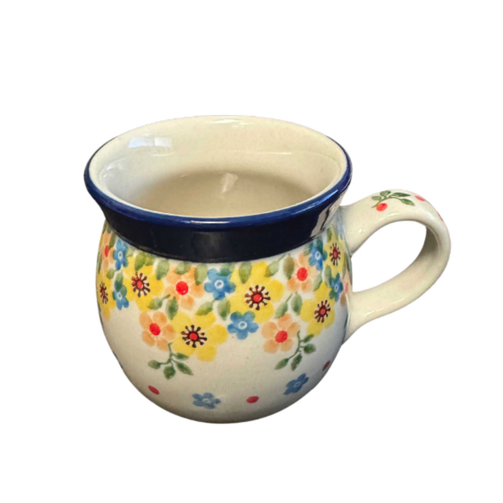 Polish Pottery Bubble Mug 7 oz, Spring | Polish Pottery