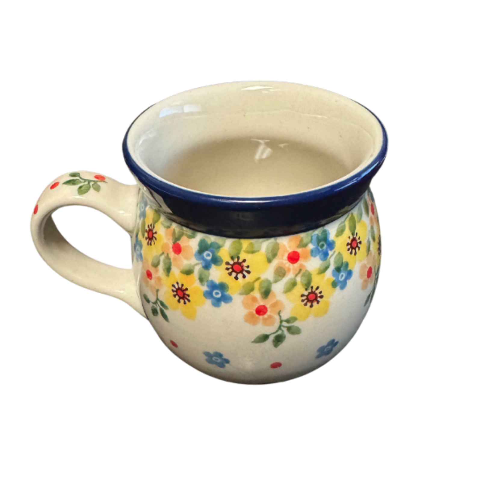 Polish Pottery Bubble Mug 7 oz, Spring | Polish Pottery