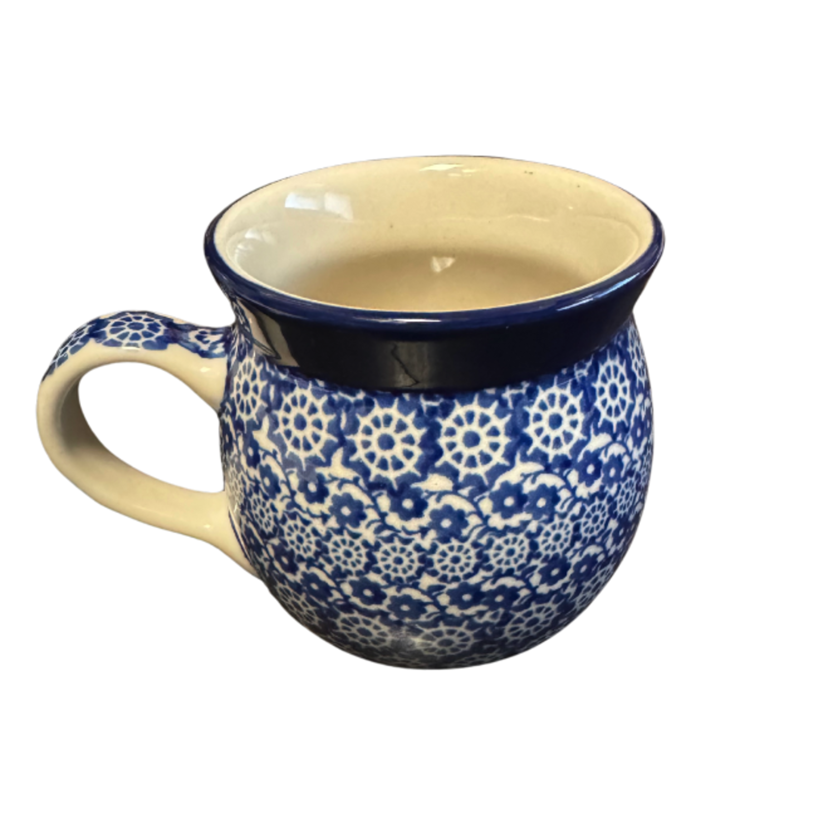 Polish Pottery Bubble Mug 7 oz. Spindle | Polish Pottery