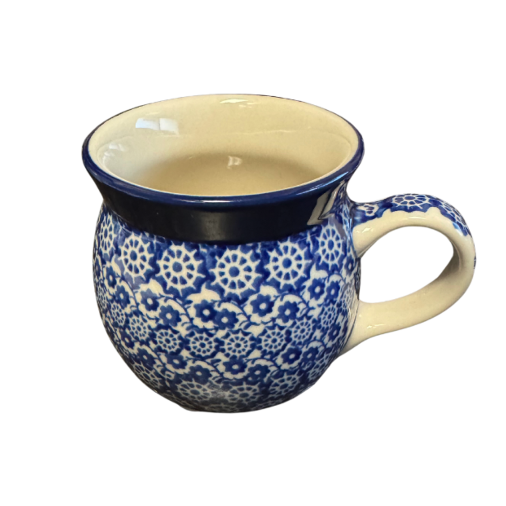 Polish Pottery Bubble Mug 7 oz. Spindle | Polish Pottery