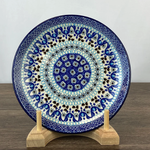 Polish Pottery Dessert Plate, Brown Tulips | Polish Pottery