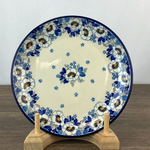 Polish Pottery Dessert Plate, White Flowers | Polish Pottery