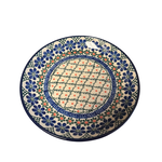 Polish Pottery Dessert Plate, Orange Dots | Polish Pottery